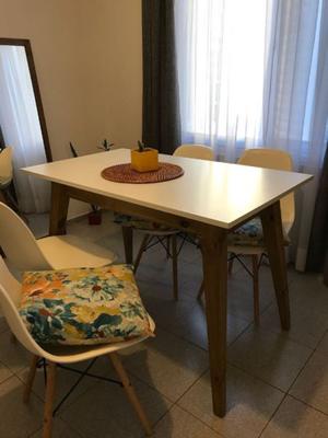 Mesa Comedor 120 X 0,70 Escandinava Nórdica