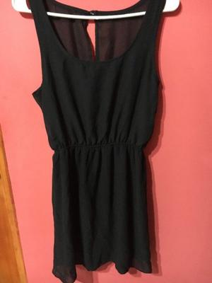 Vestido de seda negro