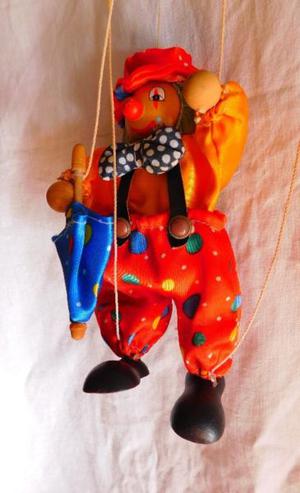 Marioneta de cruz payaso