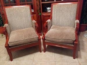 Vendo sillones de roble - living