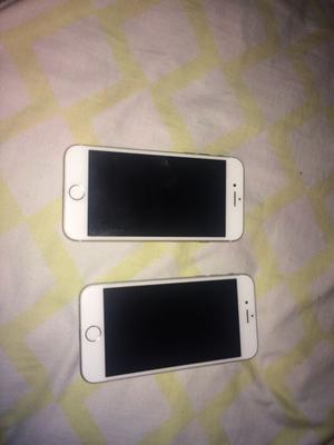iPhone 7 gold de 32 gb + iPhone 6 silver de 64gb