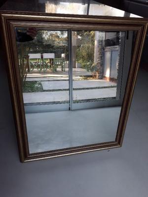 espejo marco dorado