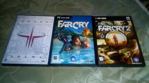 Lote 3 juegos de PC originales Quake Far Cry