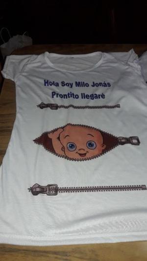 REMERAS PARA BABY SHOWERS