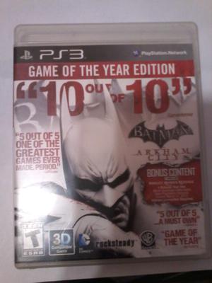 Juego ps3 batman arkham city