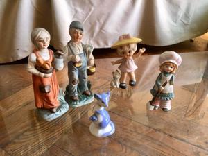 Lote figuras cerámica porcelana