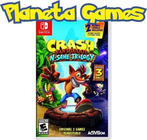 Crash Bandicoot N. Sane Trilogy Nintendo Switch Fisicos Caja
