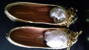 Zapatos balerina marca chocolate N° 36