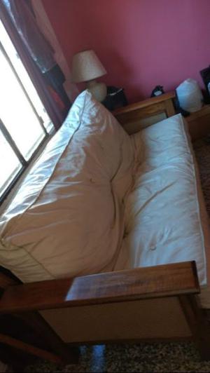 Futon Cama Blanco (cedro)