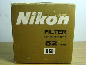 Filtro Nikon Rojo 52mm R60 Original Impecable Estado