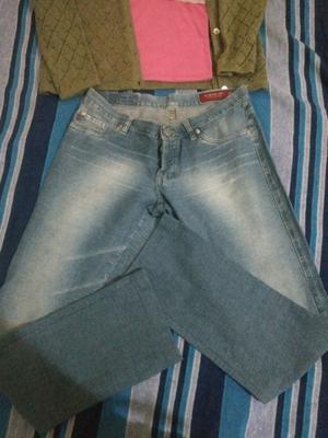 Jeans t.38_40(sólido),saco t.m-l,y blusa