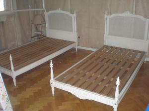 cama antigua de madera 1 PLAZA