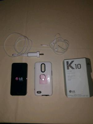 Celular Liberado LG K10 mod  Color Plateado+ Funda