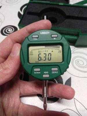 Reloj Comparador Digital Insize 12,7mm 0,01mm 0,02mm 