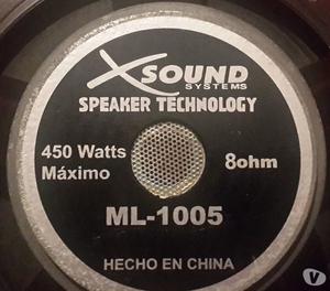 Vendo 2 parlantes XSound Systems 450 W máximo.