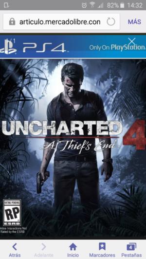 UNCHARTED 4 PS4