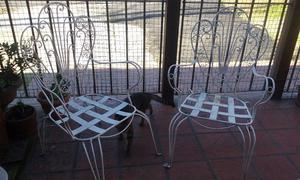 juego de jardin de 6 sillones y una mesa