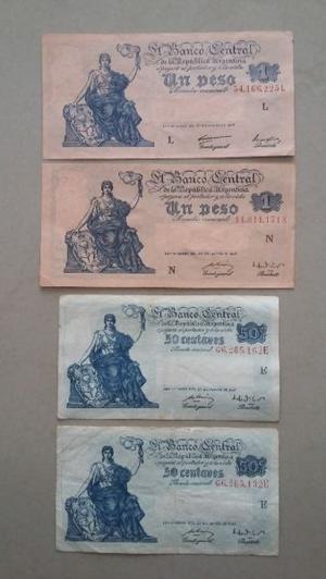 Billete 1 Peso y 50 Centavos Argentinos Ley 