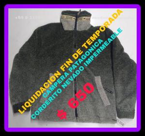 CAMPERA PATAGONICA EN CORDERITO NEVADO LIQUIDACION FIN