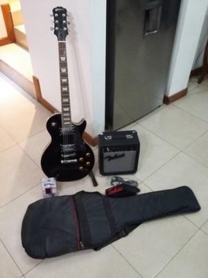 Guitarra Electrica Shamrock Amplificador Soporte Afinador