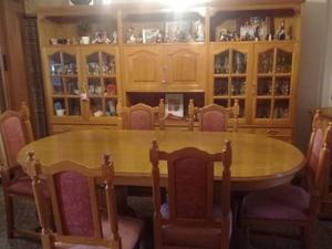 JUEGO DE COMEDOR DE ROBLE