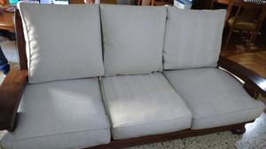 Juego living de algarrobo de mucha calidad