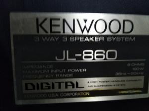 Bafles parlantes Kenwood jl-860