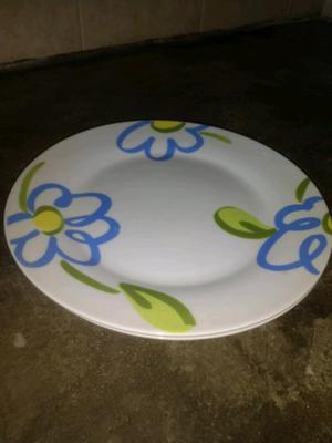 2 platos loza 27 cm diámetro
