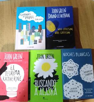 Lote 5 libros John Green