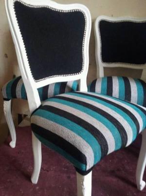 6 restauradas sillas de espectacular diseño