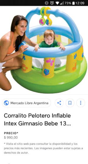 Corralito pelotero Intex