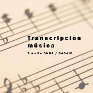 Partituras - Transcripción Música para Sadaic