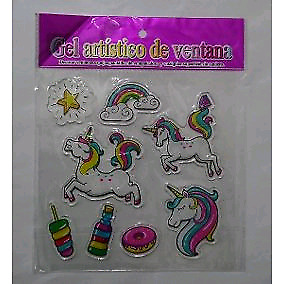 STICKER PEGATINA GELATINOSA UNICORNIO