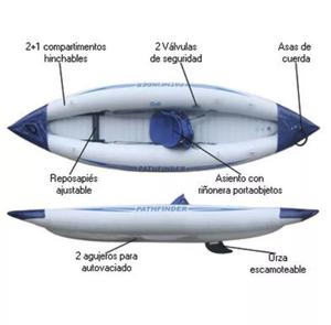 Kayak inflable para una sola persona