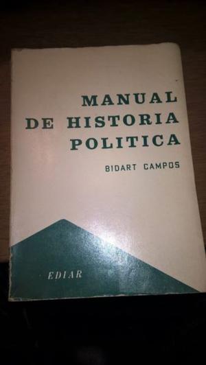 Libro MANUAL DE HISTORIA POLITICA