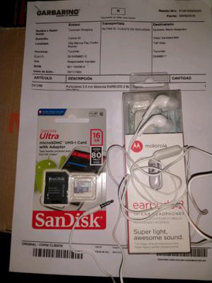 Vendo tarjeta de memoria sandisk en BLISTER
