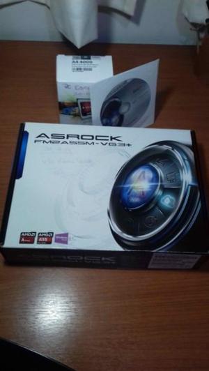Combo Mother ASROCK FM2A55M-VG3plus + Micro AMD A