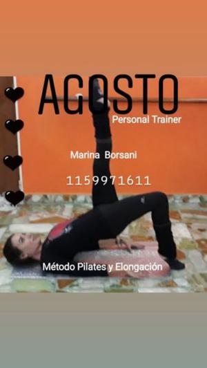 Personal Trainer Pilates Mat y Elongación