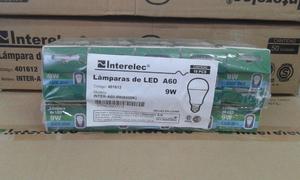 10 Lamparas de Led 9W Luz Día Interelec