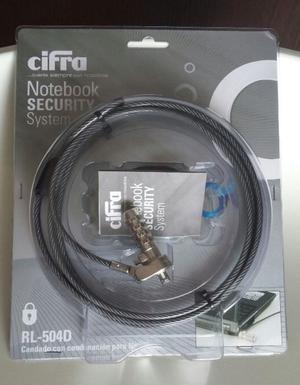 Cable de seguridad con combinación para notebook Cifra