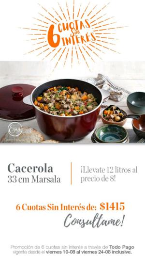 Cacerola de 12 litros al precio de la de 8