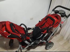 Dúo ride infantil coche para mellizos