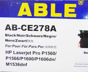 Toner Able Negro para impresoras HP LaserJet Pro P/
