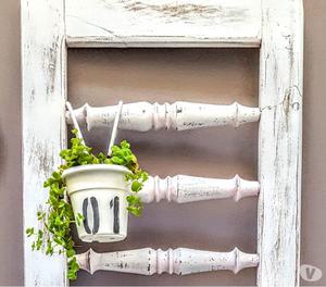 Portamacetas reciclado estilo Shabby chic