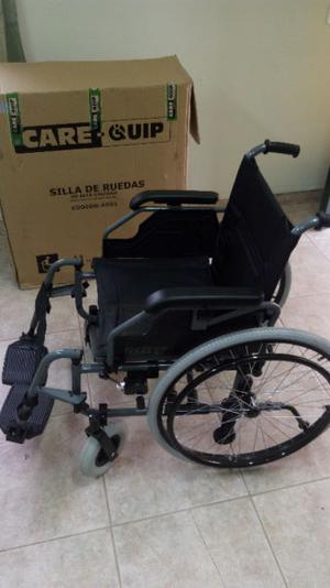 Silla de Ruedas CARE QUIP de ALuminio Nueva Impecable