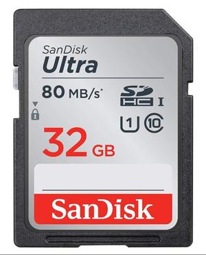 Sandisk Ultra 80mb/s 32gb Sdhc Card - Clase 10
