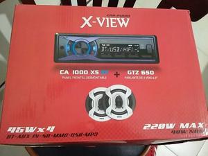 Stereo X-view Bt/usb + 2 Parlantes 6.0