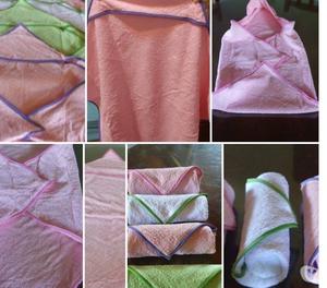 toalla con capucha para bebes