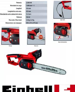 Electrosierra einhell nueva