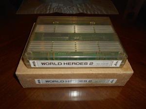 Juego Neo Geo MVS World Heroes 2 completo. Arcade base